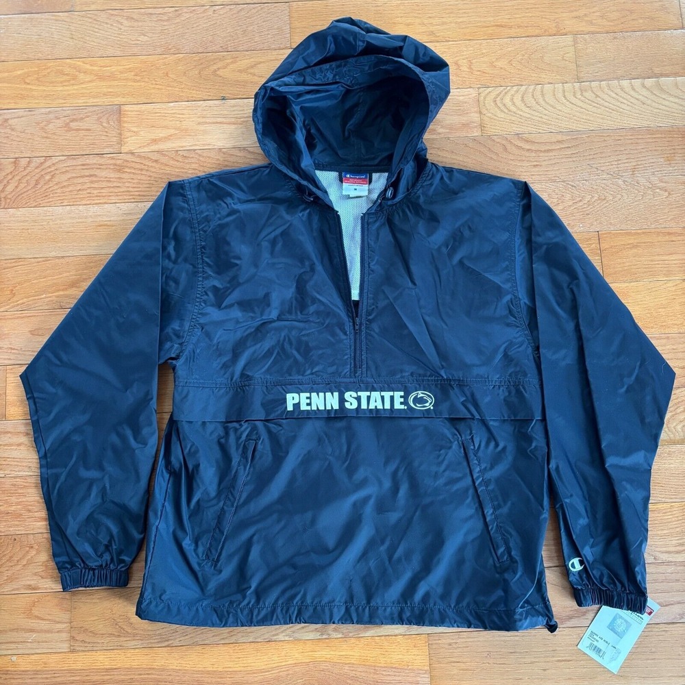 Vintage‎ Champion Penn State 1/2 Zip Windbreaker Jacket Mens M Nittany Lions NWT
